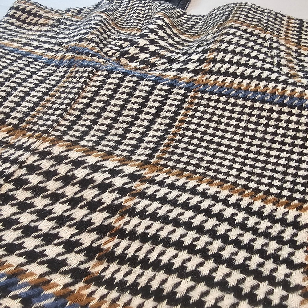 Le' AL.X Size L Glen Plaid Woven Wool Blend Lined Plaid Tank Dress NWT $189 1026 - Picture 2 of 16
